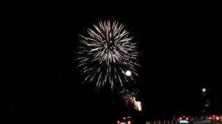 花の窟神社での初打ち奉納演奏の様子だよ