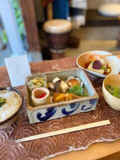 食堂あおさんのランチ、立春のおしながきに変わったみたい