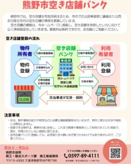 熊野市内の空き店舗情報