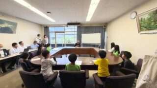 にこにこおわせの子どもたちが尾鷲市長と対談したよ