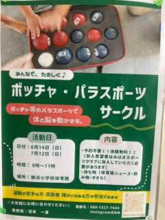 ボッチャ・パラスポーツサークル体験