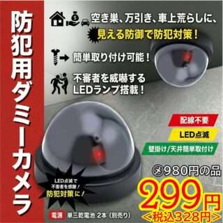ナカミチで防犯用ダミーカメラを販売中