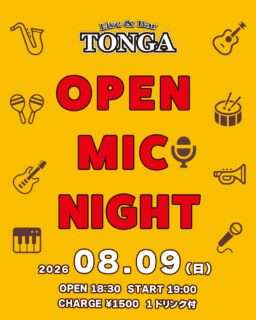 OPEN MIC NIGHT at Live&Bar TONGA