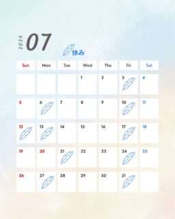 HaneCafeの7月営業日